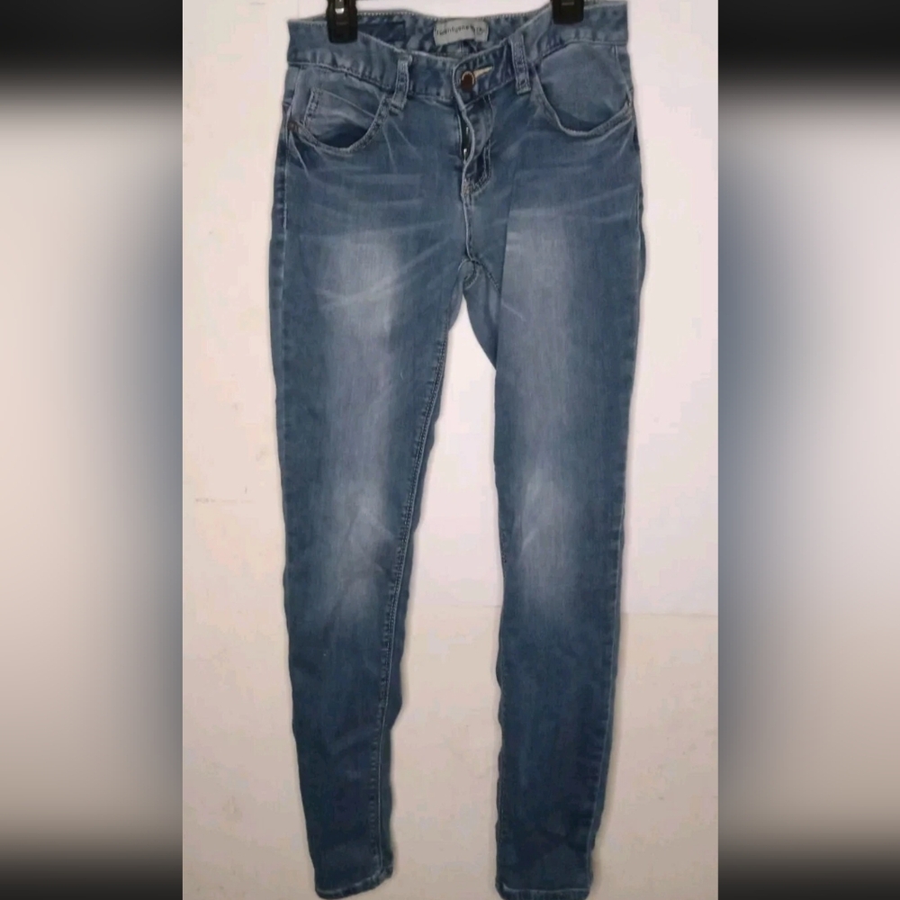Twenty one Black By Rue21 7/8 Jeans Low Rise Curvy Jegging Flex Stretchy Denim